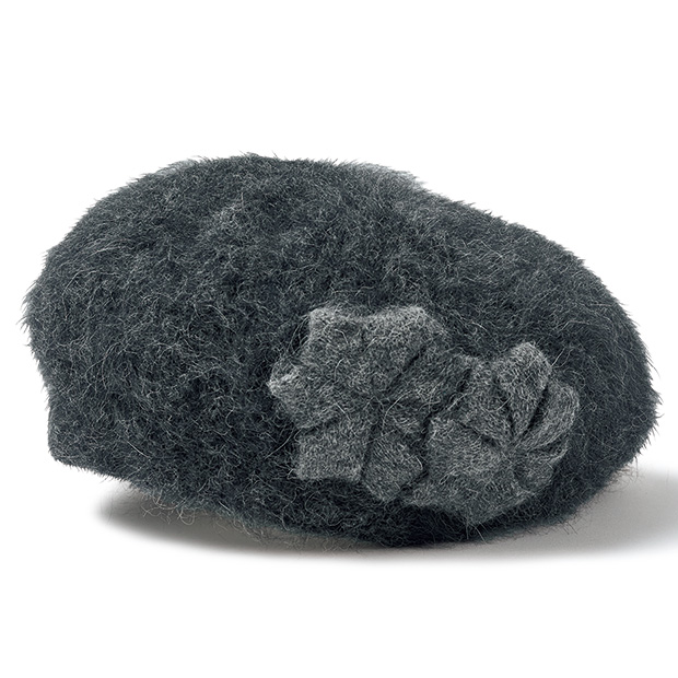 アンゴラ混ニットベレー