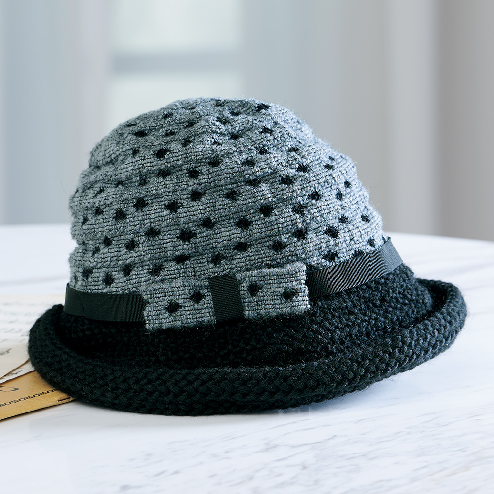 ウール混ニットハット