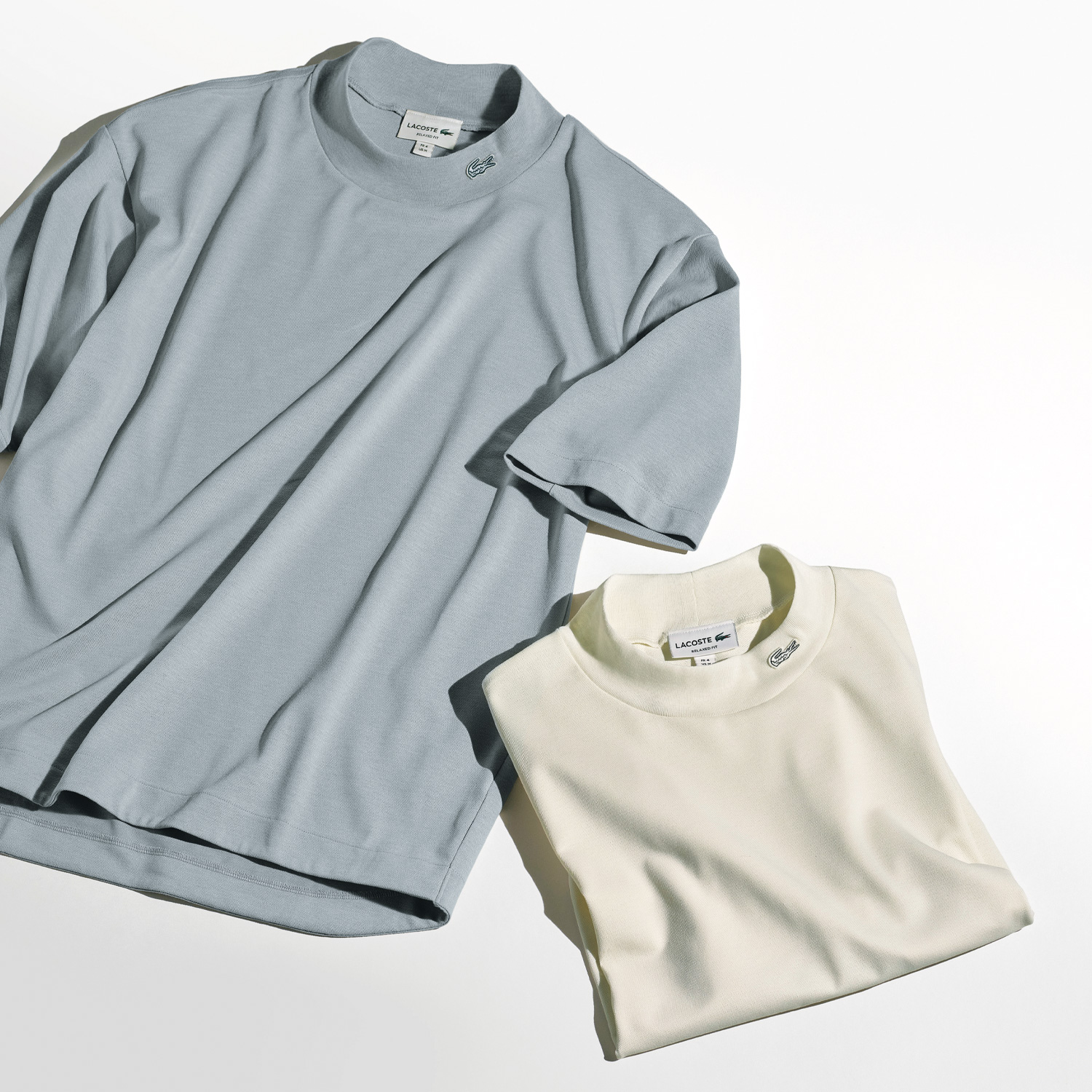 鹿の子サマーモック半袖Tシャツ