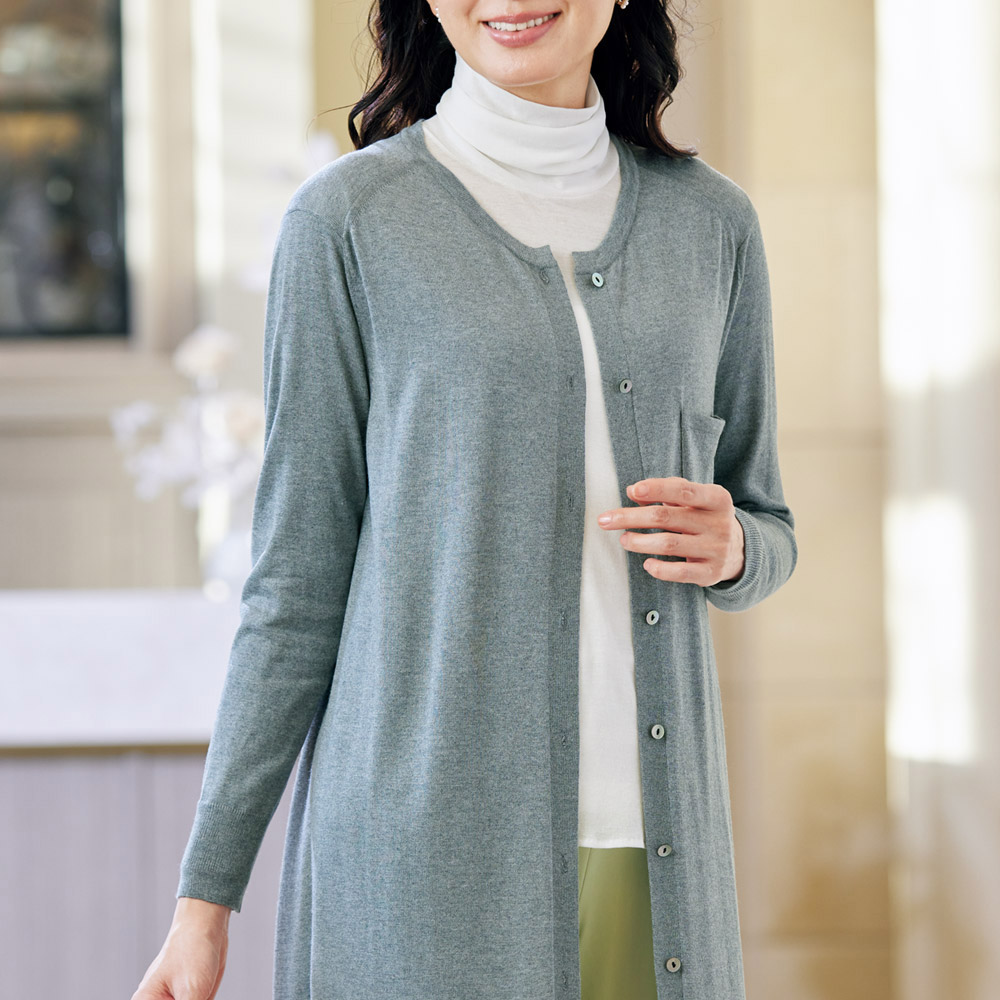 シアーコットン･タートルネックプルオーバー