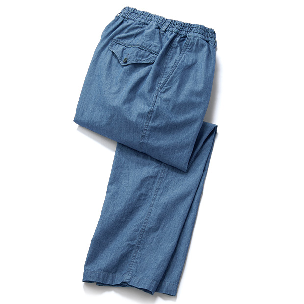 5オンス･インディゴシャンブレーイージーパンツ