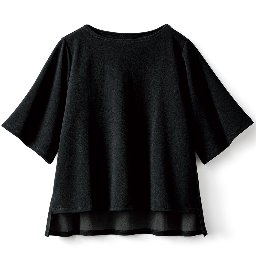 ジョーゼットジャージー･フレアトップス