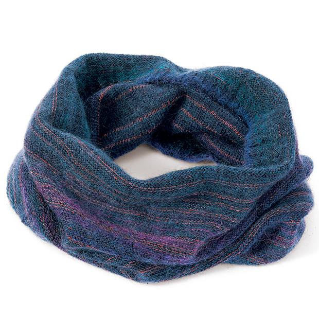 モヘヤ混絣スヌード