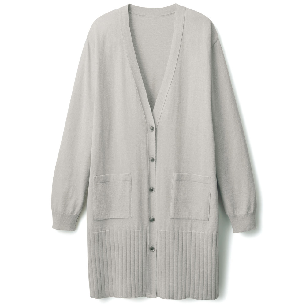 コットンリネン･ロングカーディガン