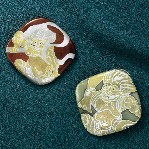 風神･雷神ブローチ