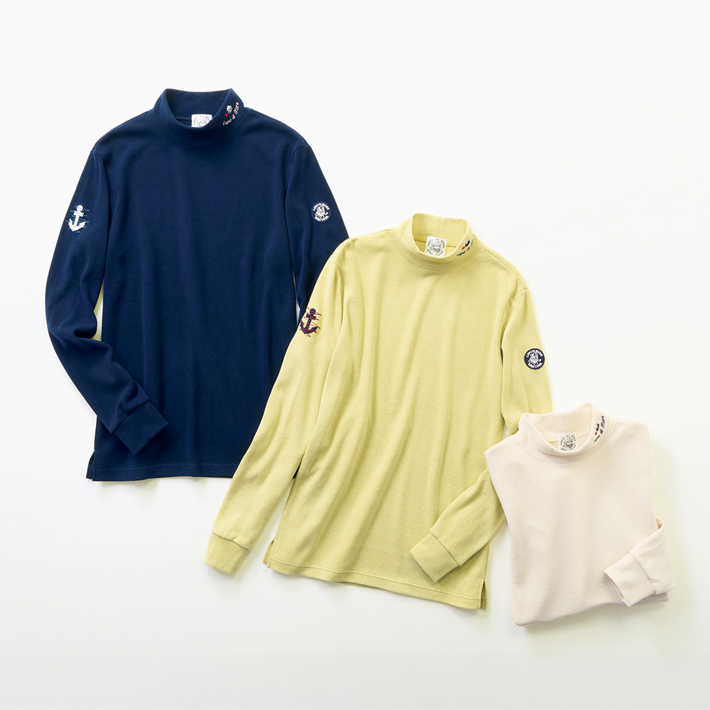 あったかモックネックプルオーバー