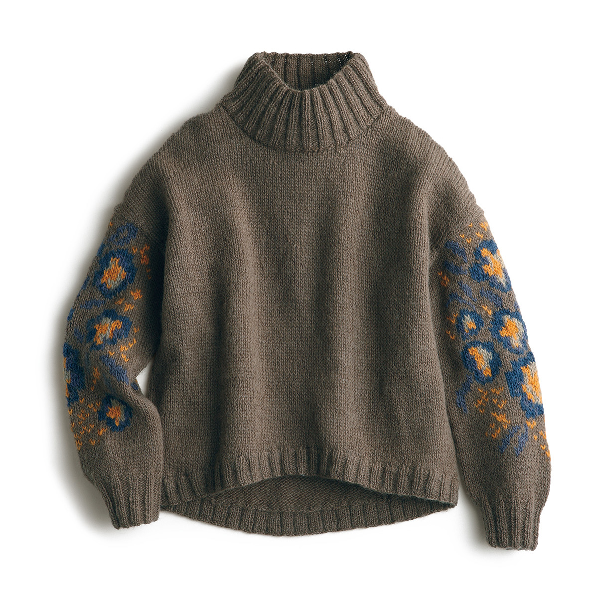 手編みウールセーター