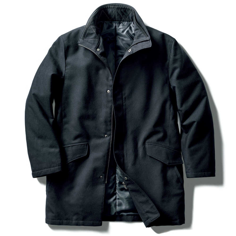 尾州ウール混 中わた入り･軽やかコート