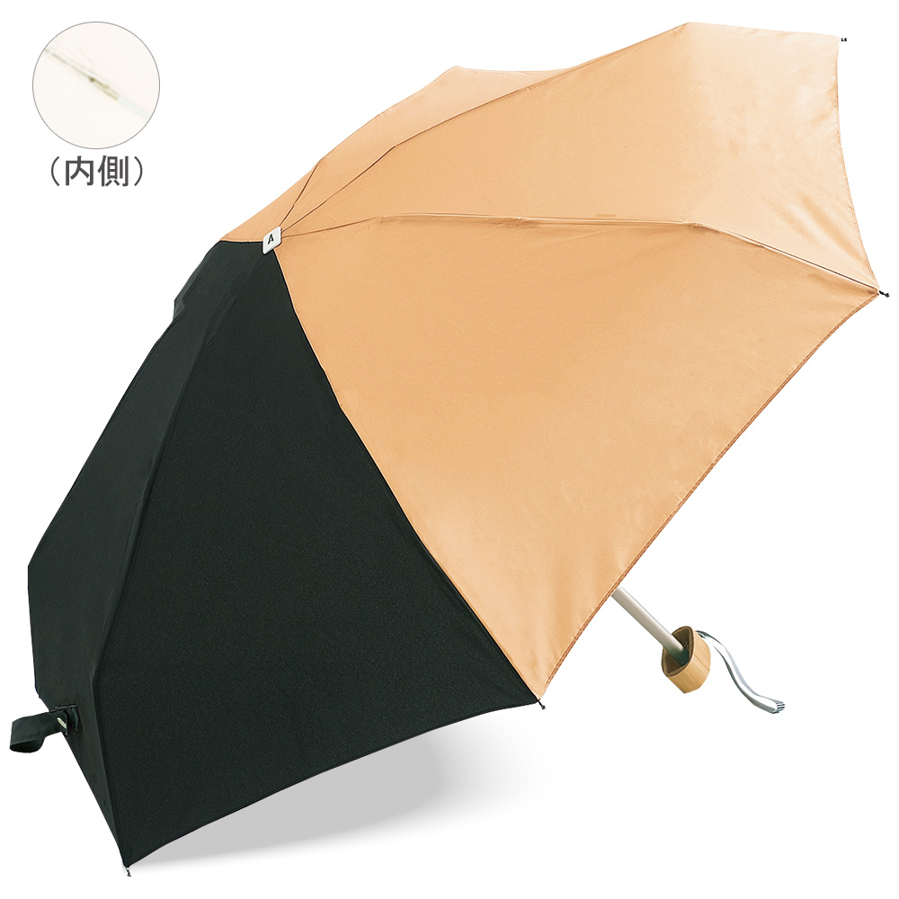 コンパクト折りたたみ日傘／晴雨兼用