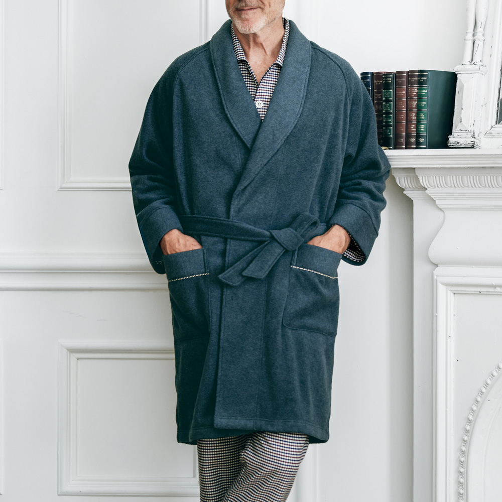 メルトン風フリースミドルガウン