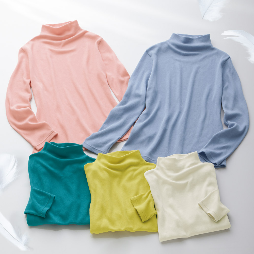 軽い着心地のコットンプルオーバー