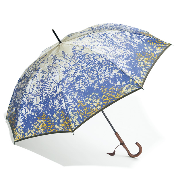 ほぐし織の雨長傘/森林