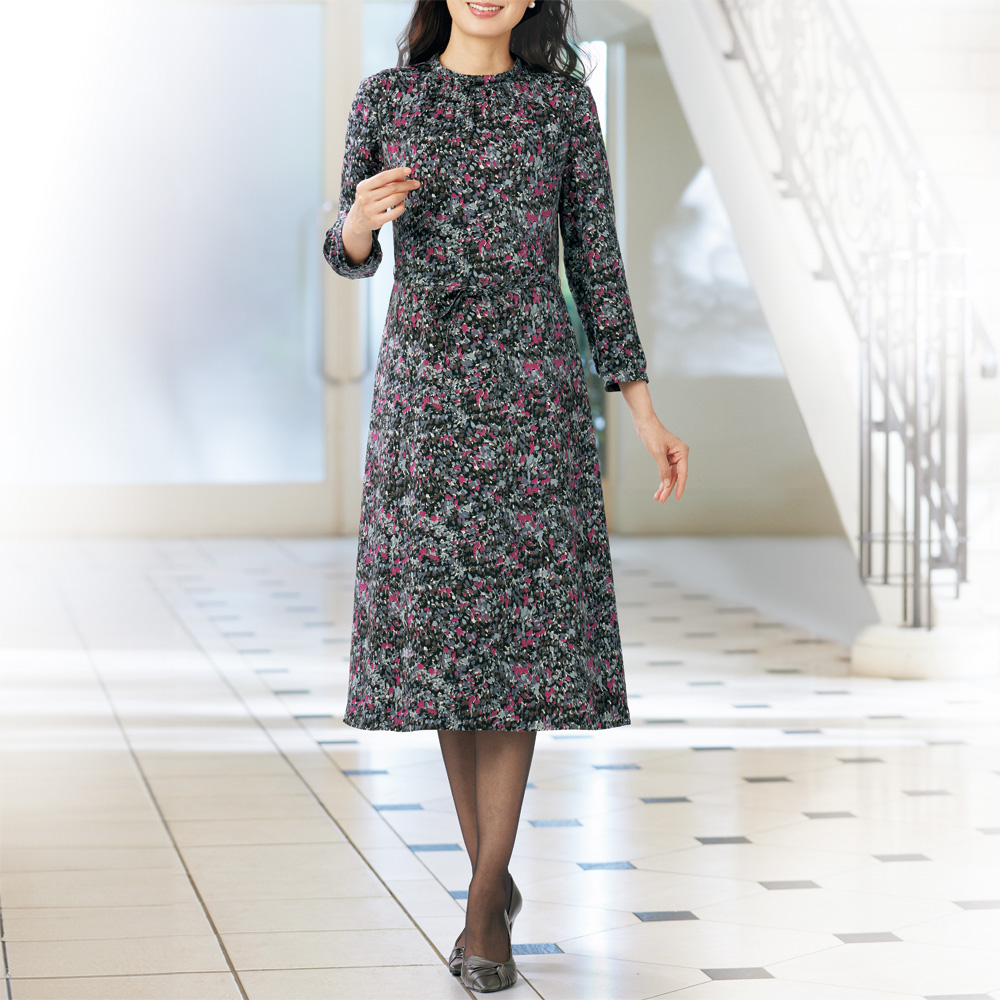 プリントワンピース