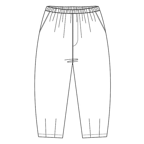 コットンシルクデニムパンツ