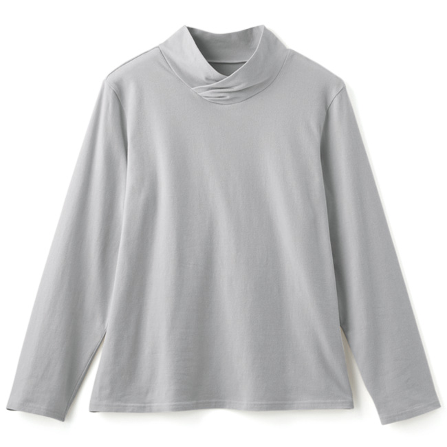 クロスカラーハイネックプルオーバー