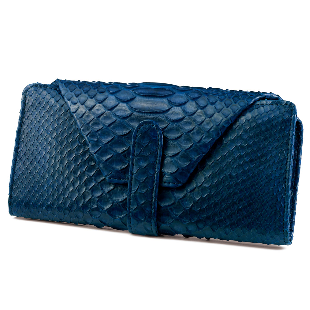 藍染めパイソン・ギャルソン長財布