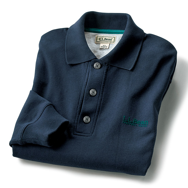 ダブルフェイスジャージーの柔らかポロシャツ