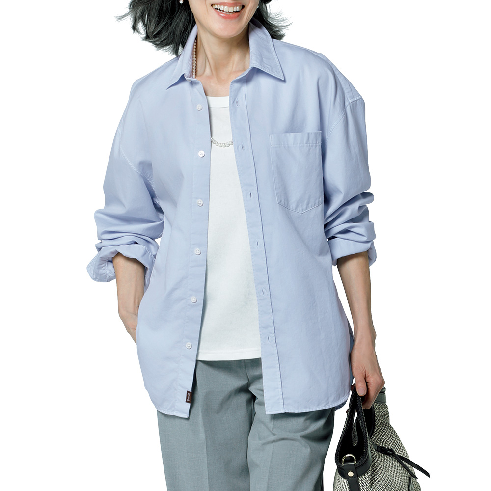 コットンオーバーサイズシャツ