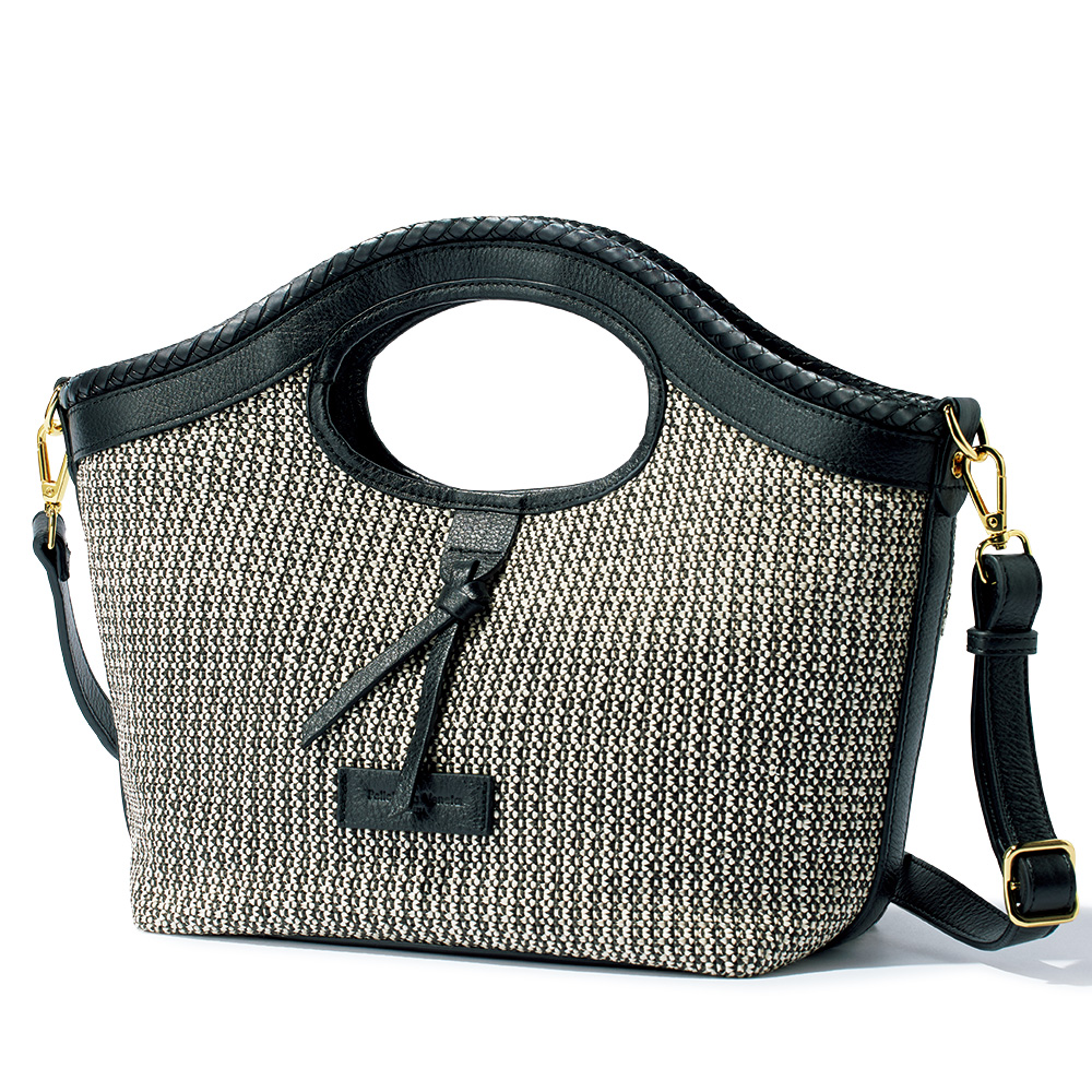 ラフィア調2ウェイハンドバッグ