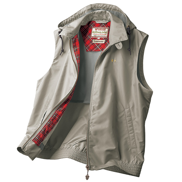 高密度･スコティッシュトラベルベスト（シングルファスナー）