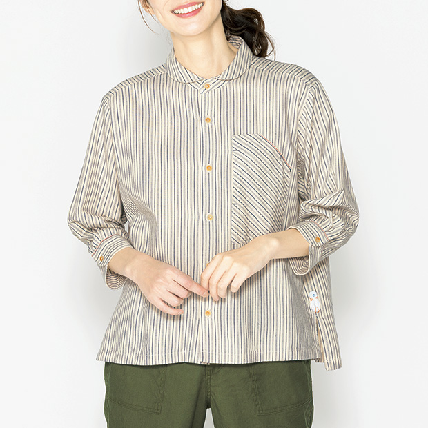 セルビッチ七分袖シャツ