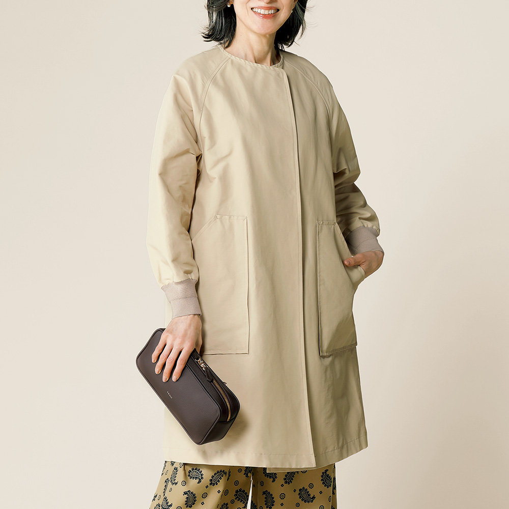 コットンナイロン･グログランコート