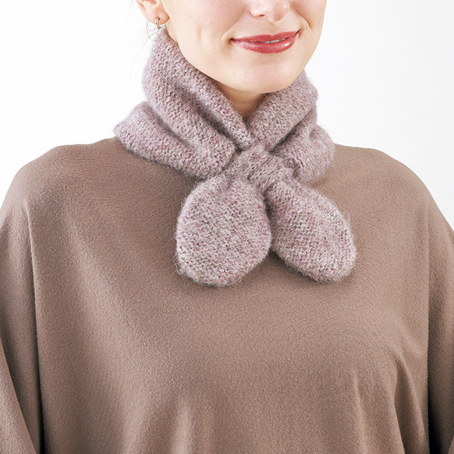 アルパカ混プチマフラー