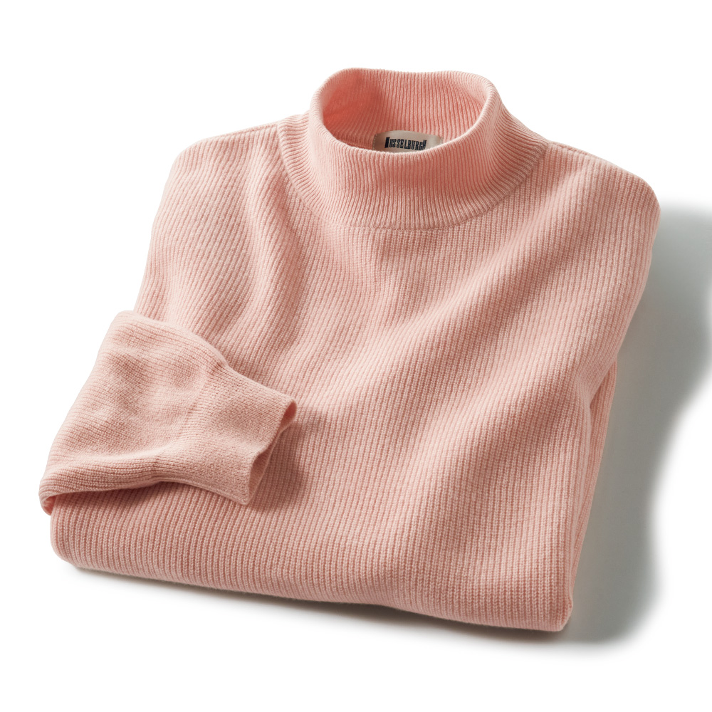 ウルグアイハイブリッドウール・モックネックセーター