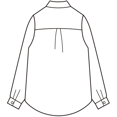 コーデュロイフォレスト柄プルオーバーシャツ