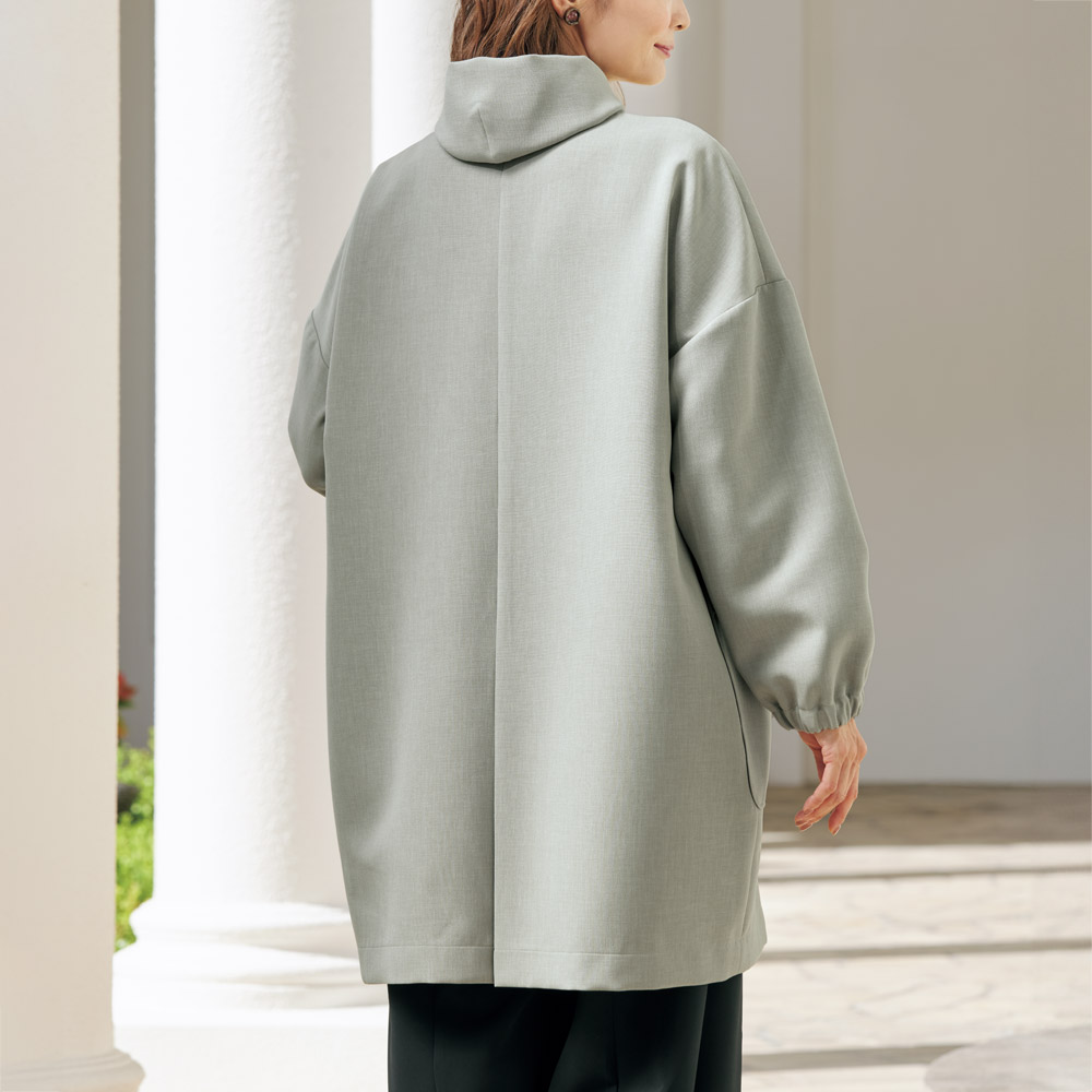 洗えるコクーンコート