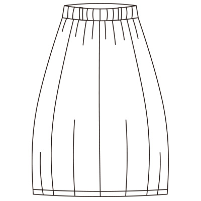 コットンジャカードスカート