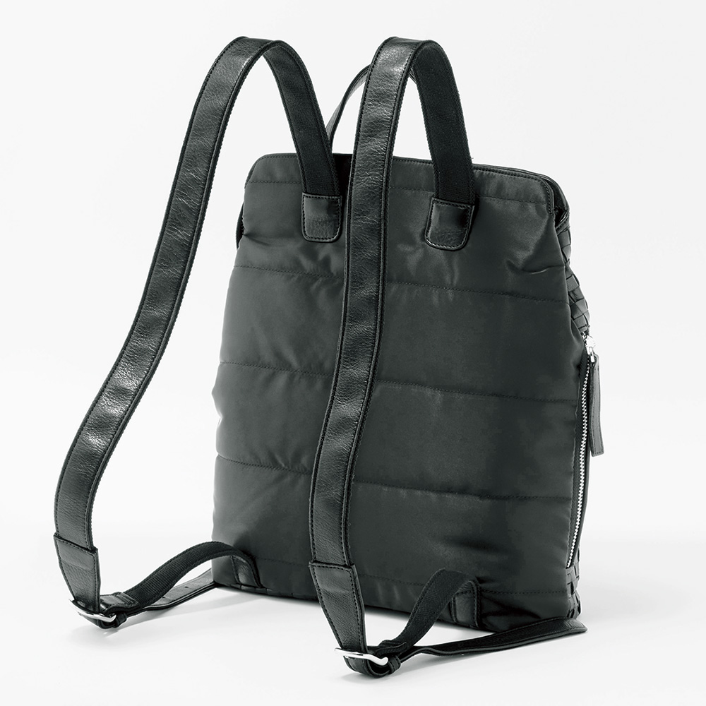 ポニー革メッシュのリュック