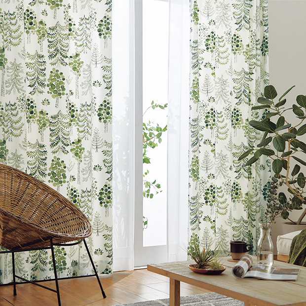 防炎ドレープカーテン2枚組/サドゥッサ