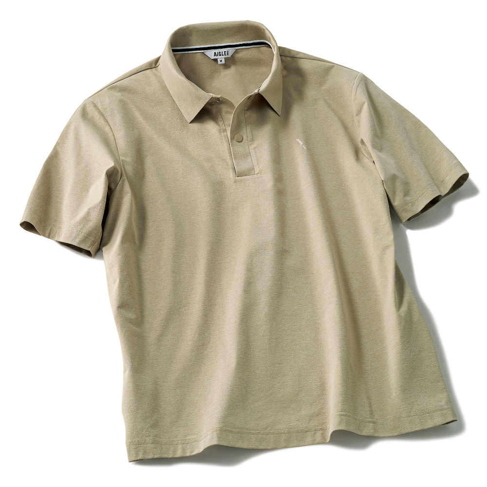 ボンディングカラー・半袖ポロシャツ