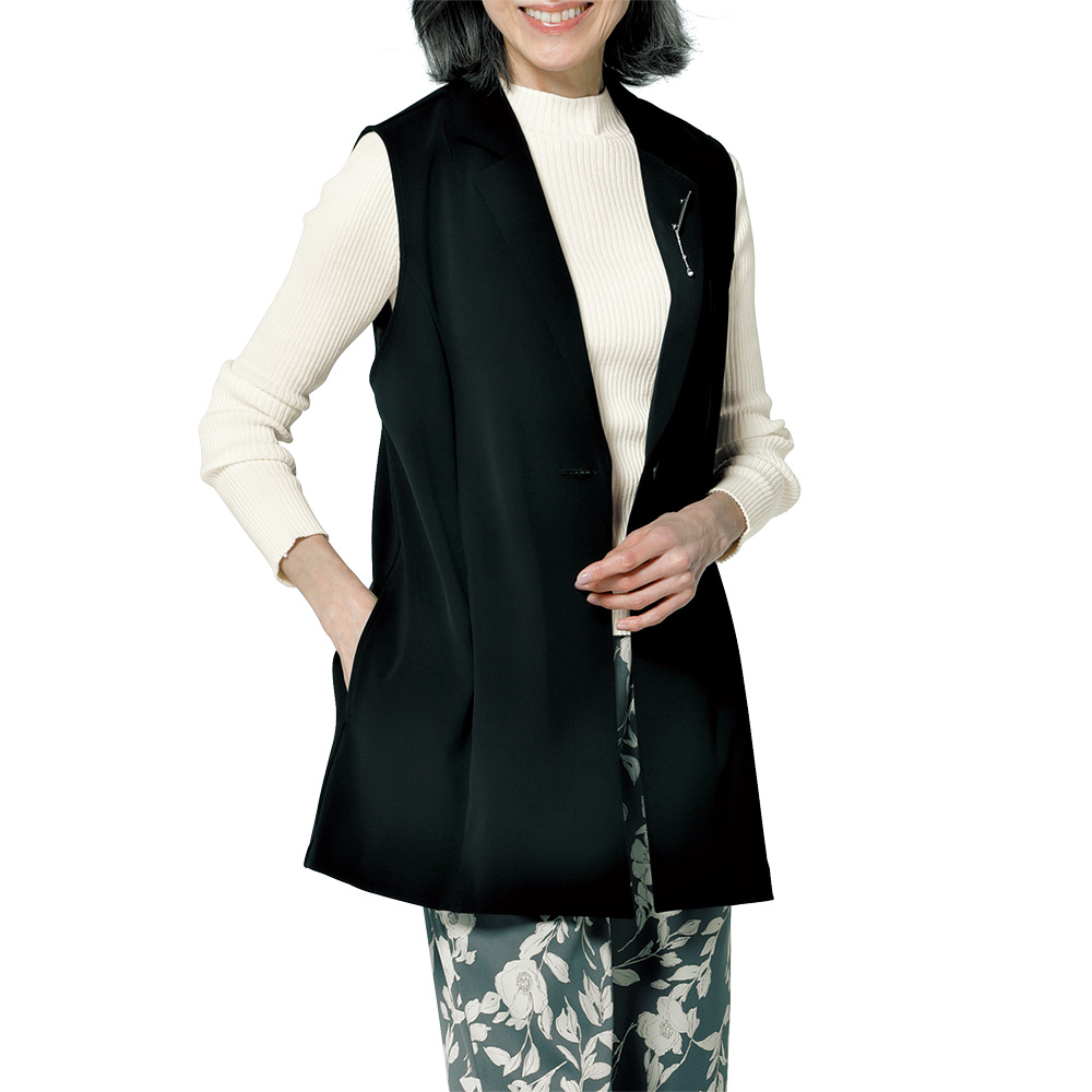 とろみテーラードカラージレ