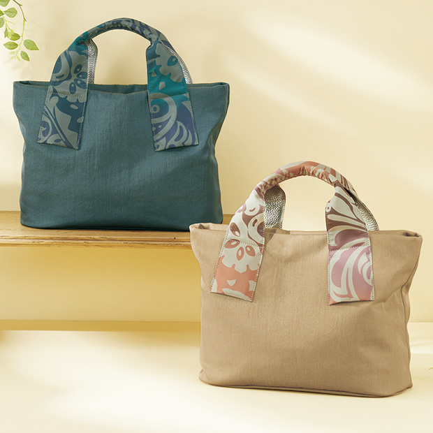 持ち手がお洒落なトートバッグ／当社限定モデル