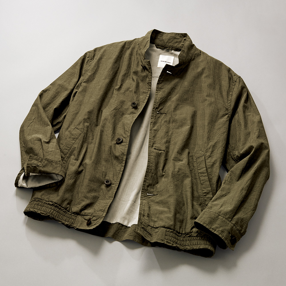 オーガニックコットンローン･軽量ブルゾン