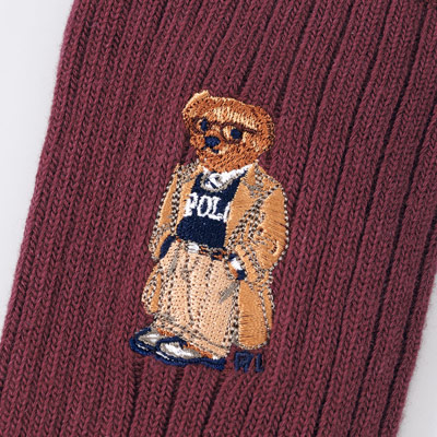 ベア柄メンズソックス／3色組