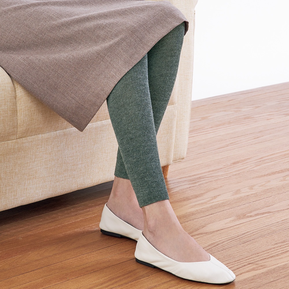 ベビーアルパカ混あったかレギンス