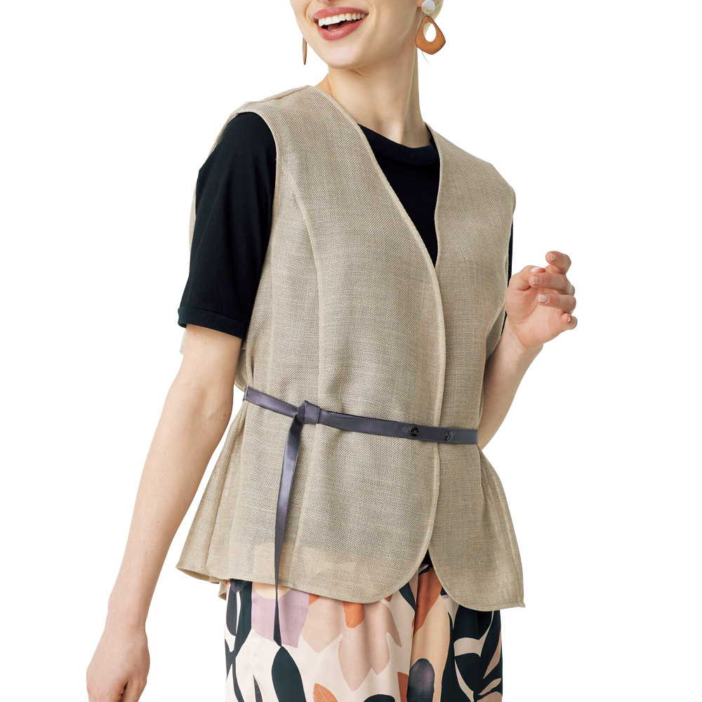 からみ織りジレ