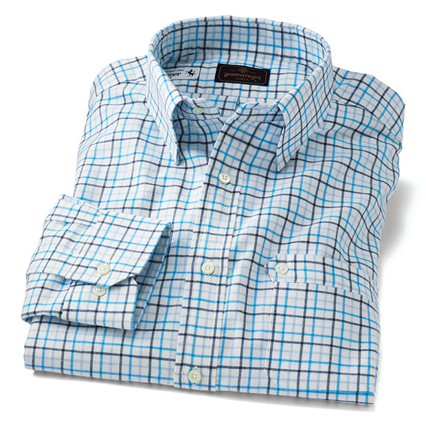 舶来生地で仕立てた老舗のスナップB.D.シャツ