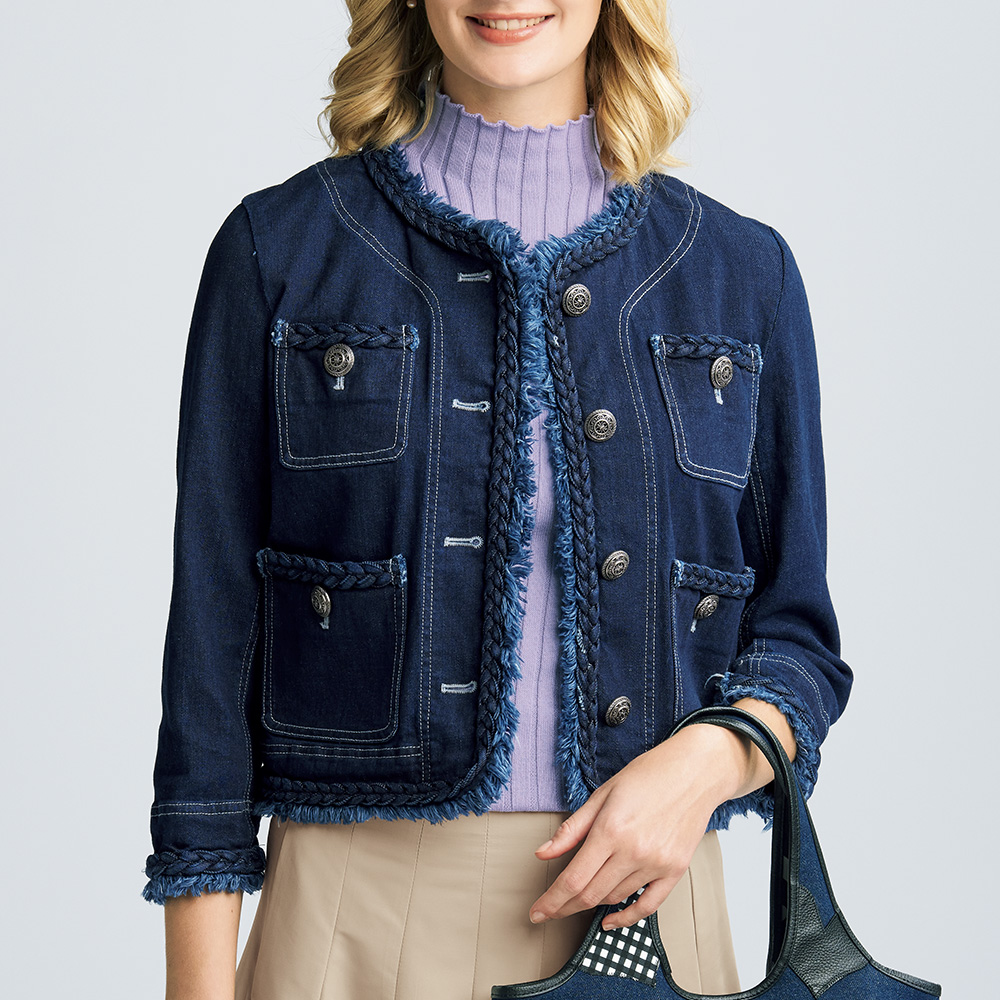 洗えるコットンカシミヤアンサンブル