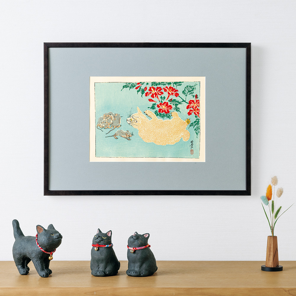 河鍋暁斎「暁斎楽画」（木版画）