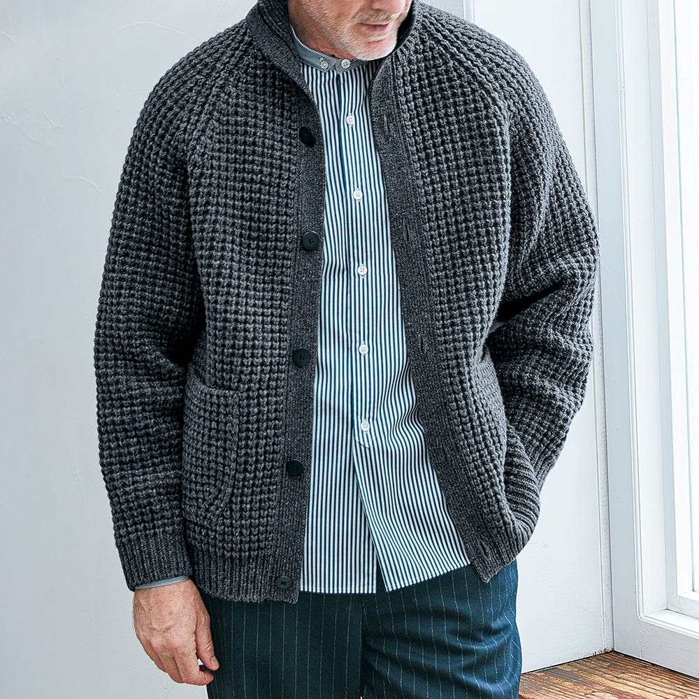 3Gローゲージニットカーディガン