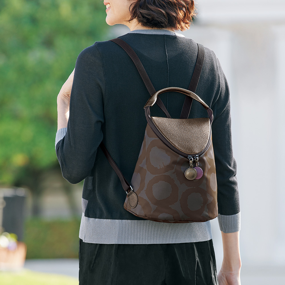 サークル柄ミニリュック