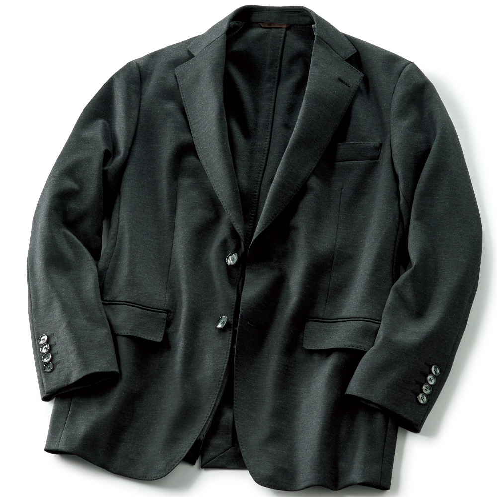 スーパー130&rsquo;Sウール混ジャージージャケット