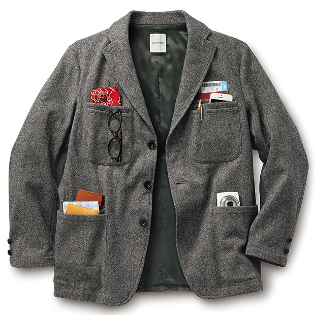 ウール混ミッションジャケット