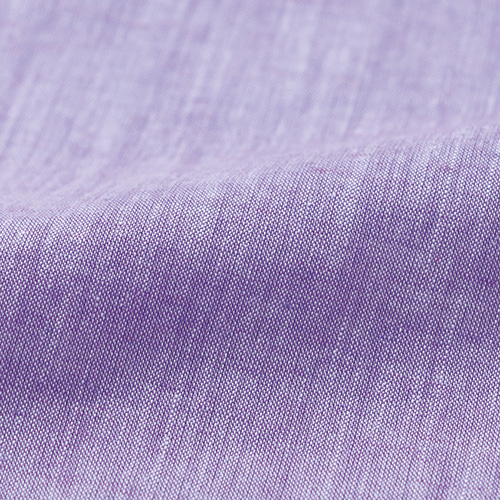 綿麻混シャンブレー調シャツブラウス