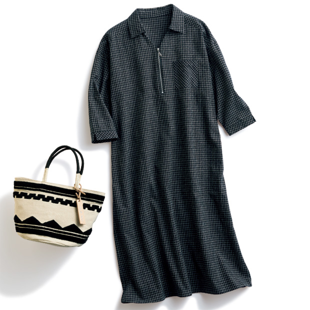 格子柄チェックワンピース