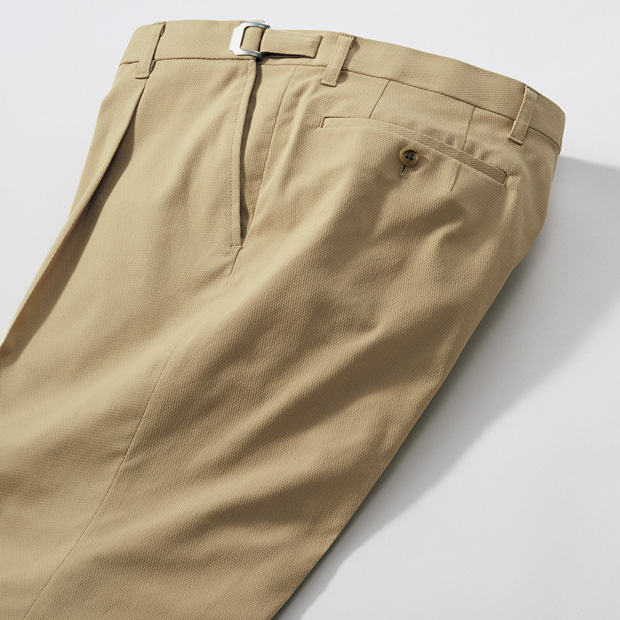 マスターコットンストレッチ･撥水吸湿スラックス